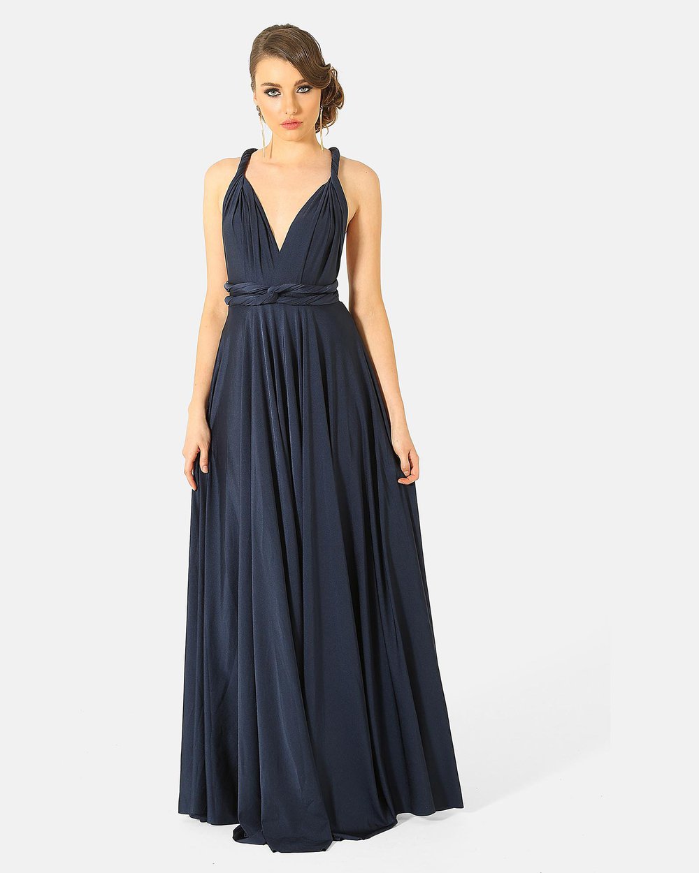 Tania Olsen- Multiway Wrap Navy gown