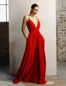 Jadore- Cecille Red gown